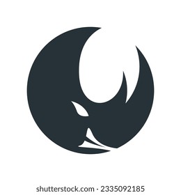 Rhinoceros logo icon design illustration