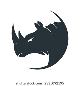 Rhinoceros logo icon design illustration