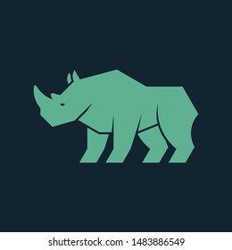 Rhinoceros Logo. Icon design. Template elements