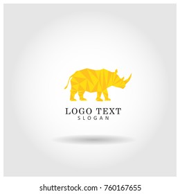 Rhinoceros Logo Icon Vector Template