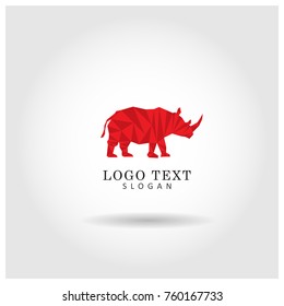 Rhinoceros Logo Icon Vector Template