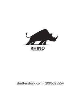 Rhinoceros logo template vector icon illustration design