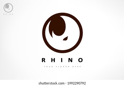 Rhinoceros logo vector. Animal Design.