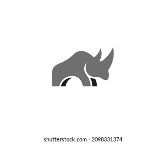 rhinoceros logo vector rhino shape icon symbol