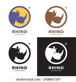 Rhinoceros Logotype Design, Logo, Rhino, Animal logo