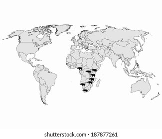Rhinoceros range