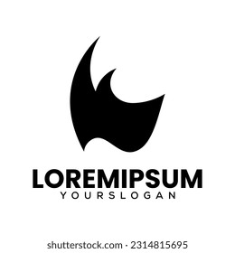 rhinoceros silhouette icon logo design 