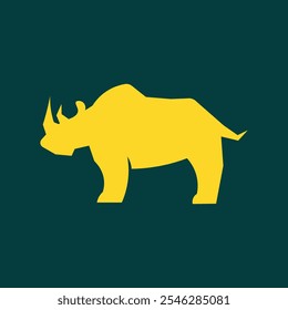 Rhinoceros trendy artwork good abstract vector illustration colorful applied design.eps