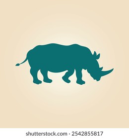 Rhinoceros trendy artwork magnificent abstract vector illustration colorful practical design.eps