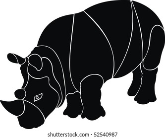 rhinoceros vector