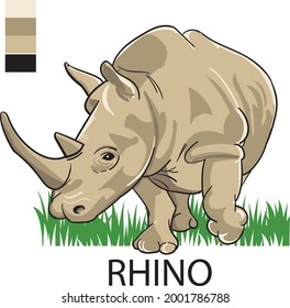 rhinoceros
vector designs and illustrations