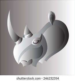 rhinoceros vector gradient