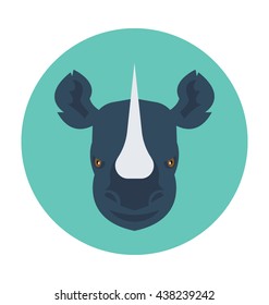 Rhinoceros Vector Icon