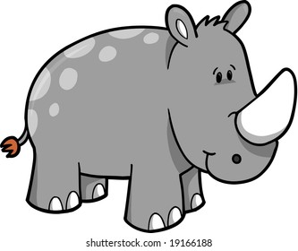 Rhinoceros Vector Illustration