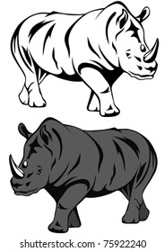 rhinoceros vector illustration