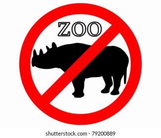 Rhinoceros in zoo prohibited