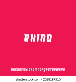 RHINO.Luxury and elegant alphabet font vector set