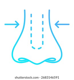 Elemento De Ícone De Rinoplastia Para Design
