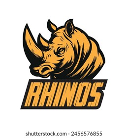 Rhinos Esport Logo Vector Illustration