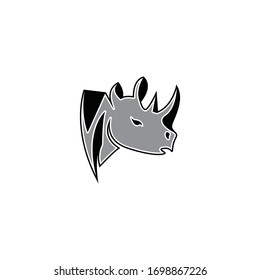 Rhinos head logo vector template
