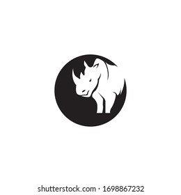 Rhinos head logo vector template
