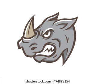 RHINOS HEAD MASCOT