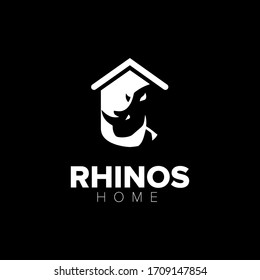 Rhinos Home Logo Illustration Design