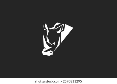 rhinos icon Logo Vector Illustration. Suitable for business company, modern company, sport logo, etc.