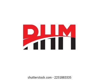 RHM Letter Initial Logo Design Vector Illustration