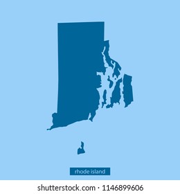 Rhode Island Map Vector