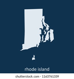 rhode island map vector