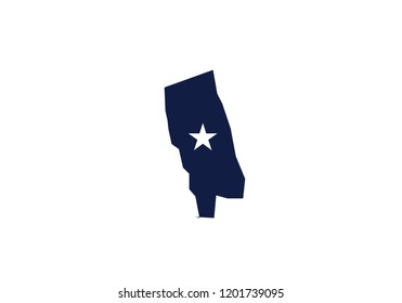 Rhode Island outline map state shape usa state america symbol