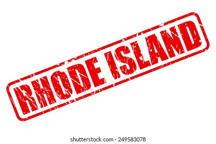 Rhode island red stamp text on white