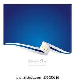 Rhode Island ribbon flag vector
