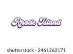Rhode Island typography design for tshirt hoodie baseball cap jacket and other uses vector