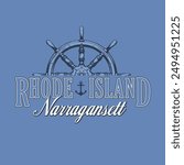 Rhode Island Varsity Vector Graphic