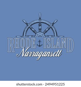 Rhode Island Varsity Vektorgrafik Grafik