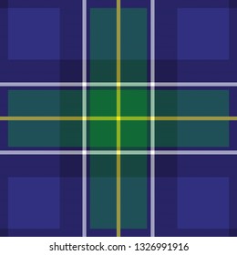 Rhode Island's Tartan. Element for the seamless construction of a pattern for tartan of U.S. state Rhode Island, seamless pattern for fabric, kilts, skirts, plaids. Frequent, small weaving 