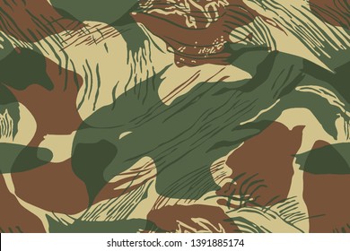 rhodesian camouflage seamless vector for wallpaper background or print decal poster,  army uniform texture