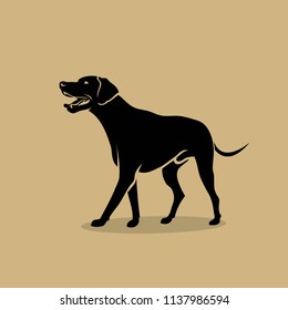 Rhodesian Ridgeback dog - isolated vector illustration