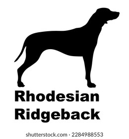 rhodesian ridgeback Dog silhouette dog breeds