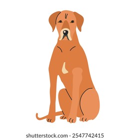 Rhodesian ridgeback icon clipart avatar logotype isolated illustration