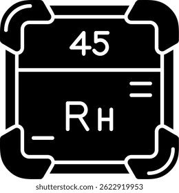 Diseño de icono de Vector de línea de rodio