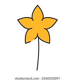 rhododendron flower spring line icon vector. rhododendron flower spring sign. isolated symbol illustration