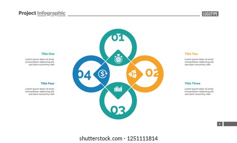 Rhomb chart . Process diagram, cycle graph, layout. Creative concept for infographics, presentation, project, report. Can be used for topics like business, marketing, finance.
