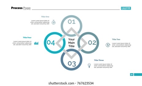 Rhomb Diagram Slide Template