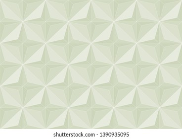 Rhomb geometric texture. Colorful isometric seamless pattern. Light green vector gradient background with rhombus