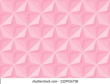 Rhomb geometric texture. Light red isometric seamless pattern. Diamond shaped vector gradient background with rhombus