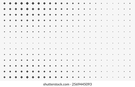 Rhomb pattern background. Halftone geometric print