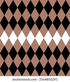 rhomb  pattern mocco maus, black, white